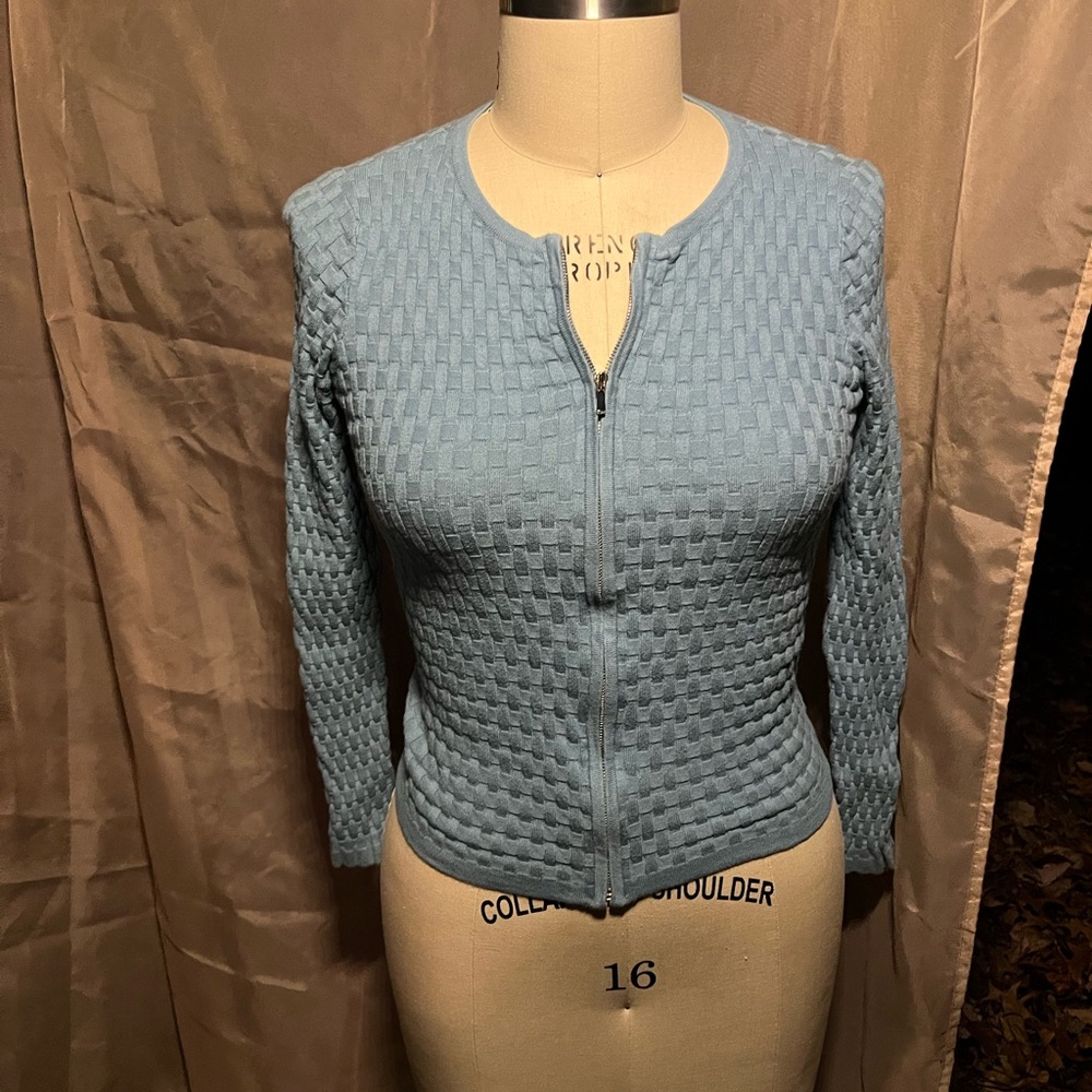 Ann Taylor Blue Utility Jacket